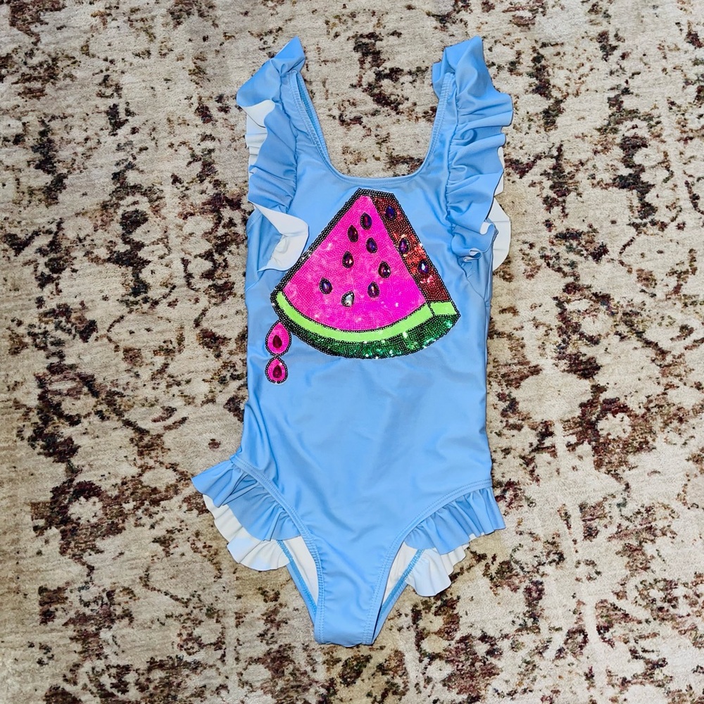 Lola + The Boys Blue Watermelon One Piece